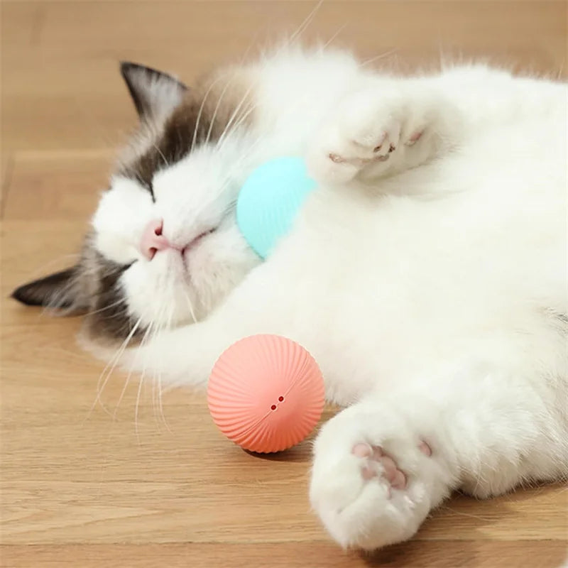 Smart Automatic Rolling Cat Toy Ball – USB Rechargeable