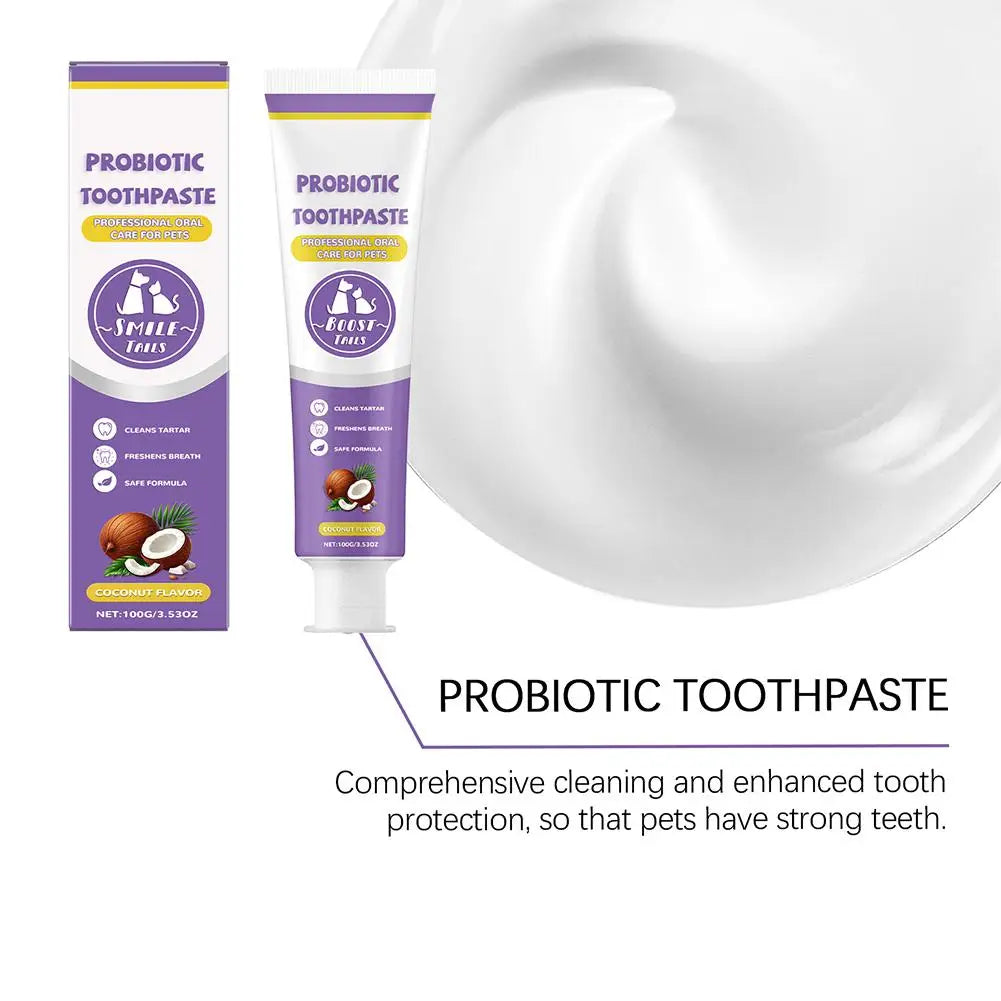 Pet Probiotic Toothpaste for Dogs & Cats – Fresh Breath Formula