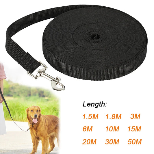 Long Nylon Dog & Cat Leash – 1.5m/3m/10m/30m