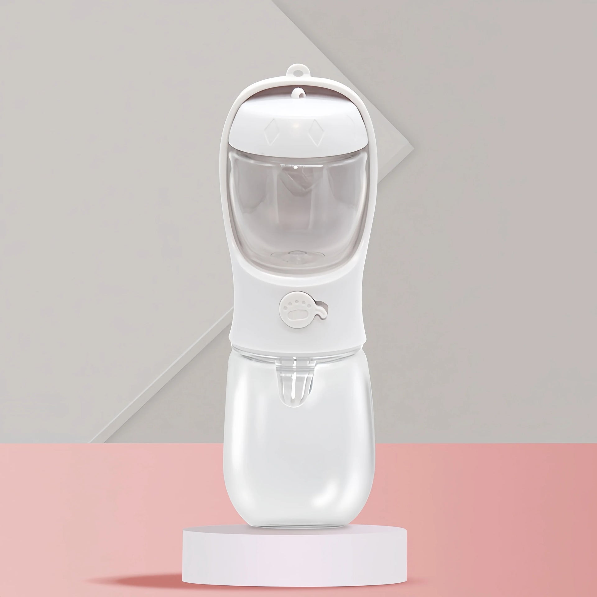Portable Pet Water Bottle with Food Storage & Feeder Bowl