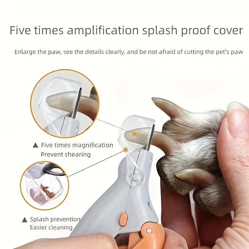 LED Pet Nail Clipper – Safe Grooming for Cats & Dogs