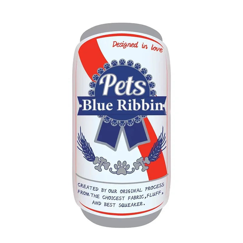 Plush Squeaky Dog Toy – Bite-Resistant Can Design