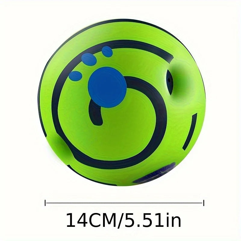 Squeaky Giggle Wobble Ball Dog Toy