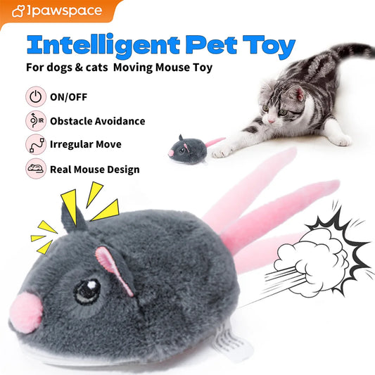 Electric Interactive Plush Mouse Toy for Cats