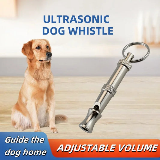 Ultrasonic Dog Training Whistle – Adjustable Stainless Steel