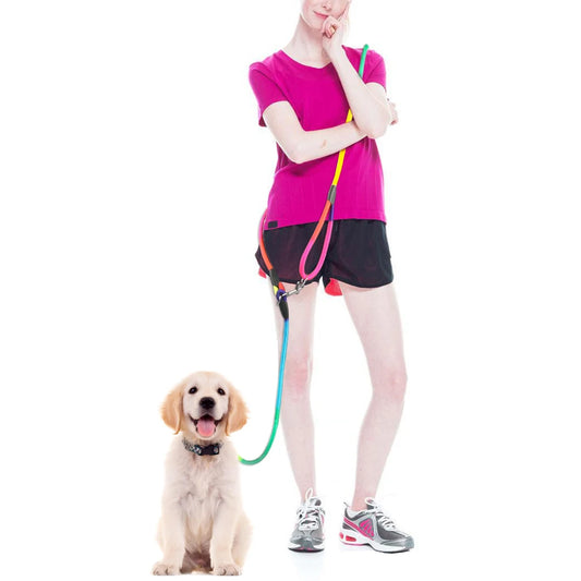 Nylon Dog Leash – Hands-Free Chain Traction Rope