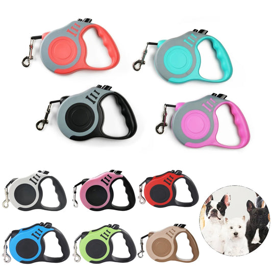 Retractable Nylon Dog & Cat Leash – 3m/5m Durable Lead