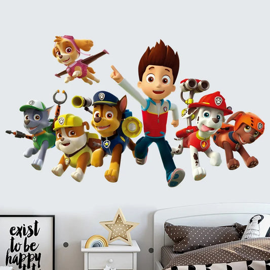 3D Paw Cartoon Wall Stickers – Waterproof PVC DIY
