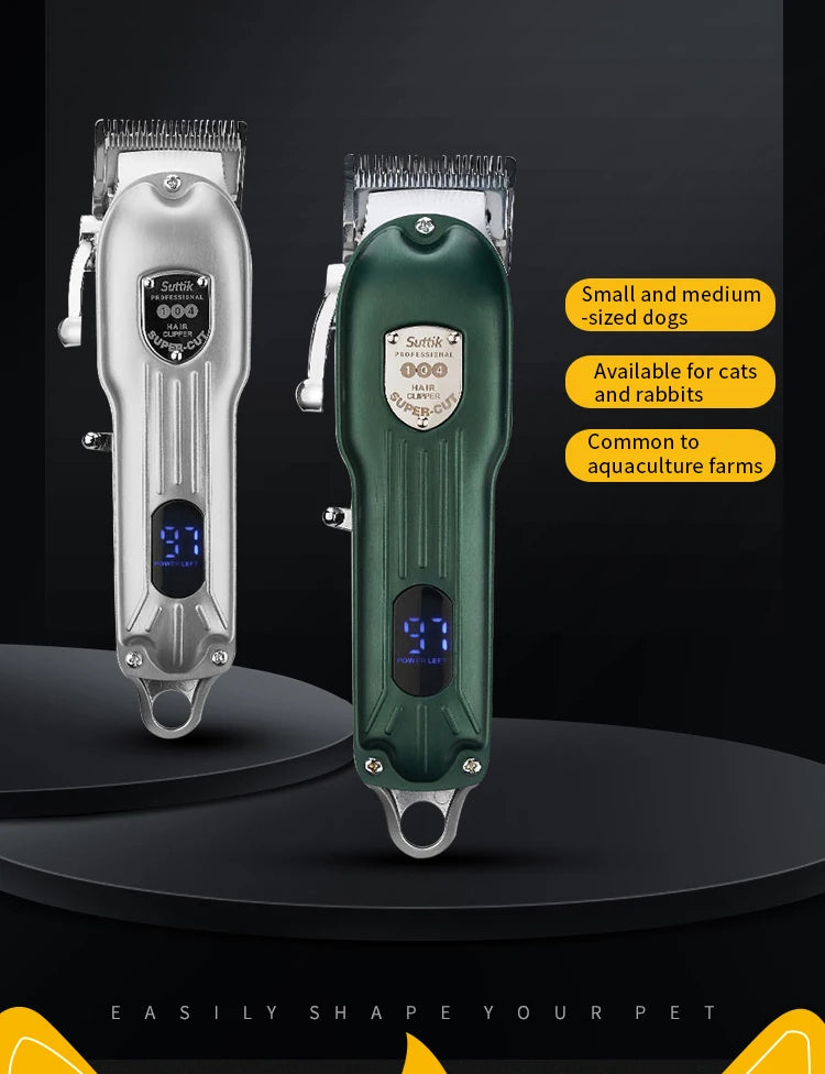 Professional Rechargeable Pet Hair Clipper – Quiet Dog & Cat Trimmer
