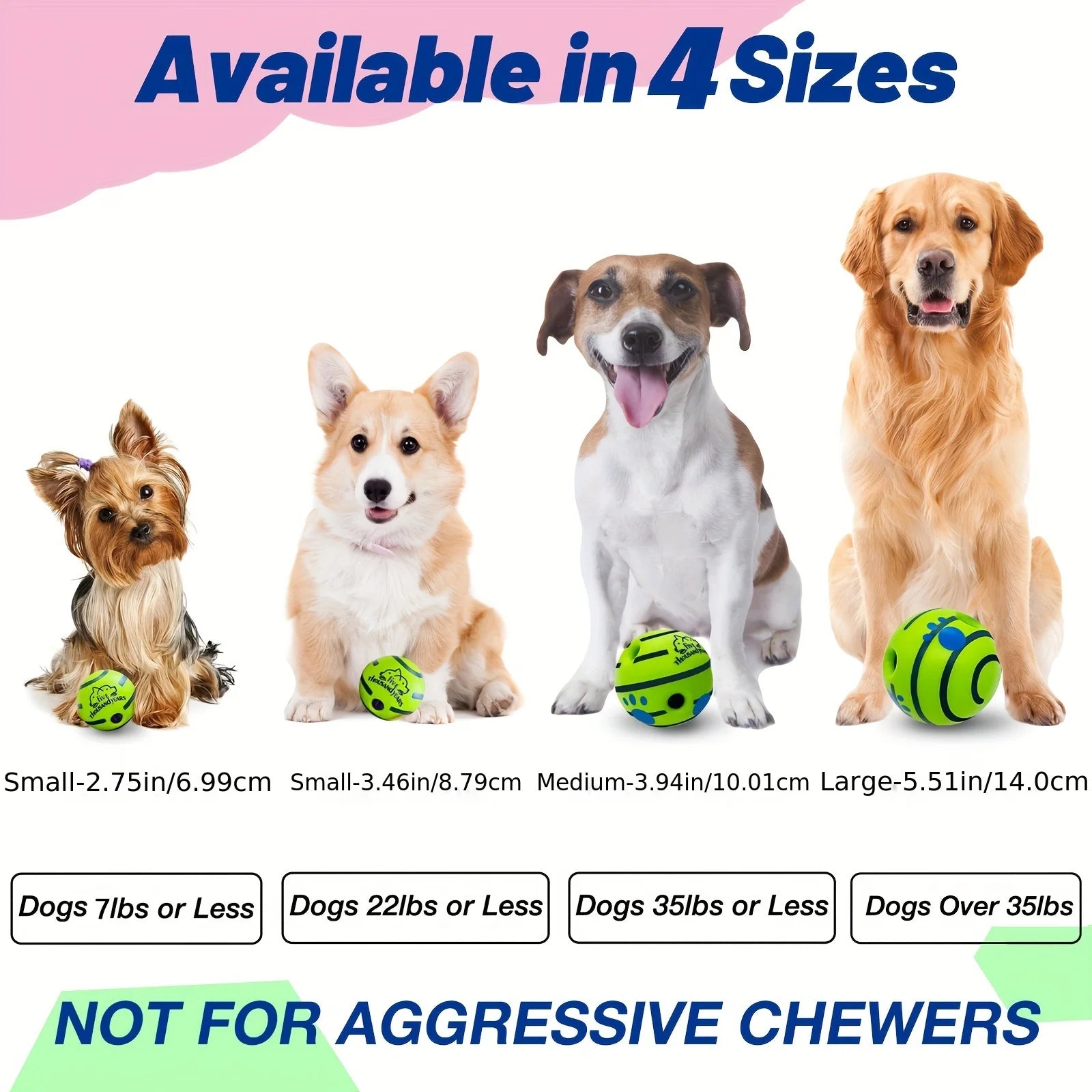 Squeaky Giggle Wobble Ball Dog Toy