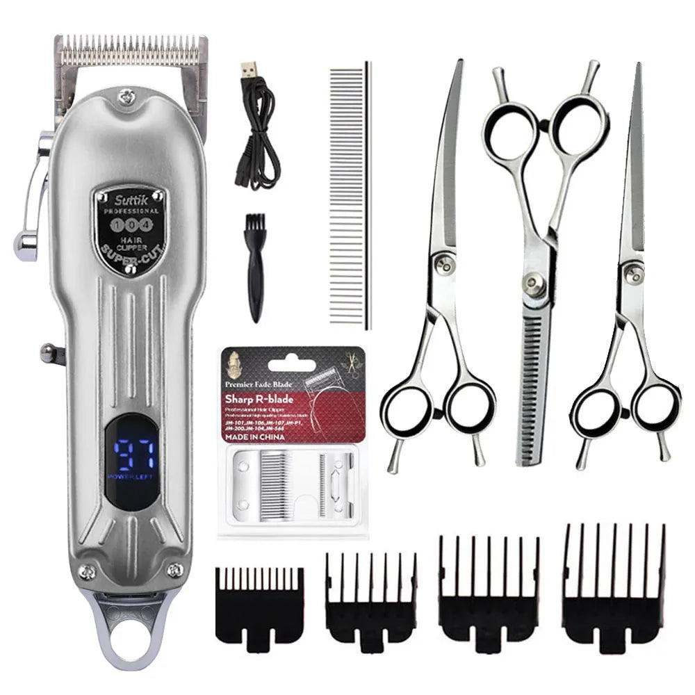 Professional Rechargeable Pet Hair Clipper – Quiet Dog & Cat Trimmer