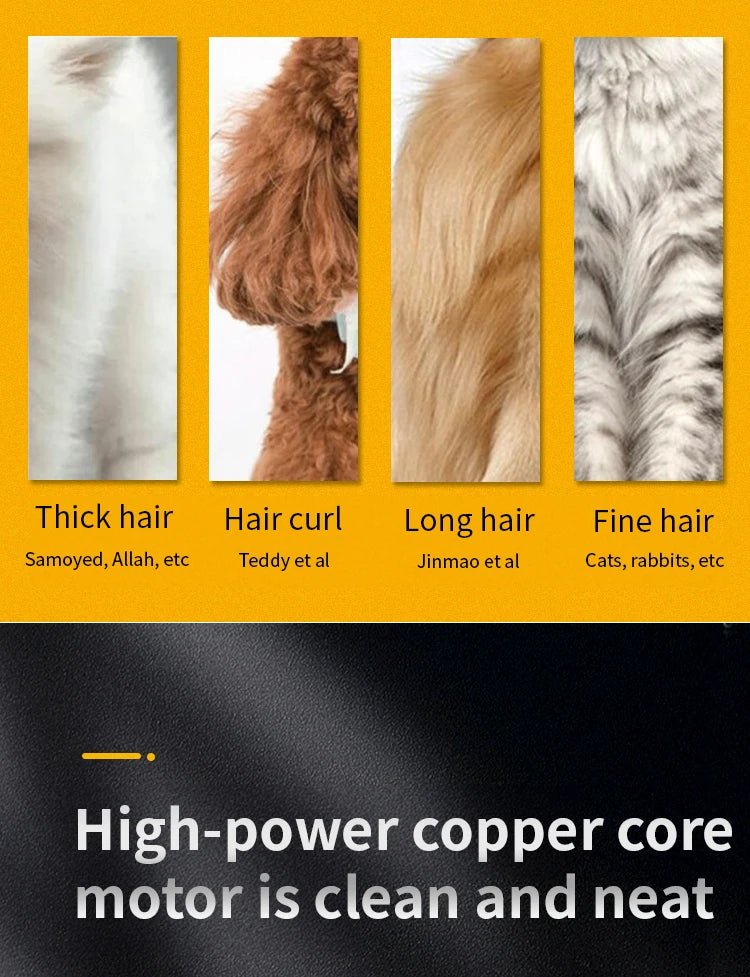 Professional Rechargeable Pet Hair Clipper – Quiet Dog & Cat Trimmer