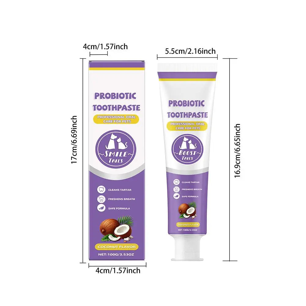 Pet Probiotic Toothpaste for Dogs & Cats – Fresh Breath Formula
