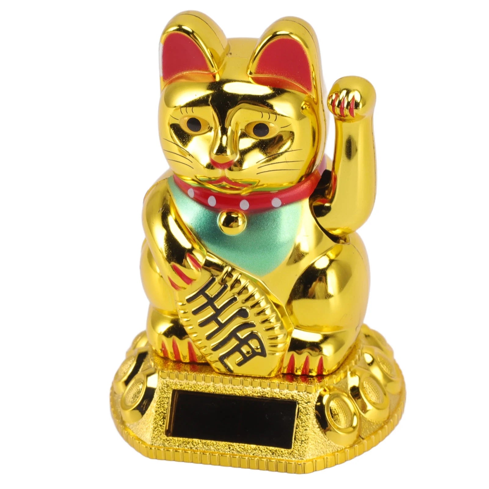 Solar Waving Lucky Cat Ornament – Home & Office Decor
