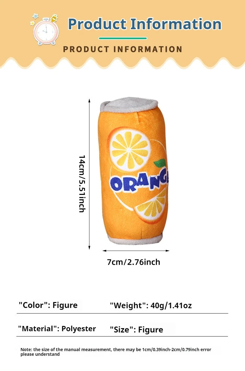 Plush Squeaky Dog Toy – Bite-Resistant Can Design