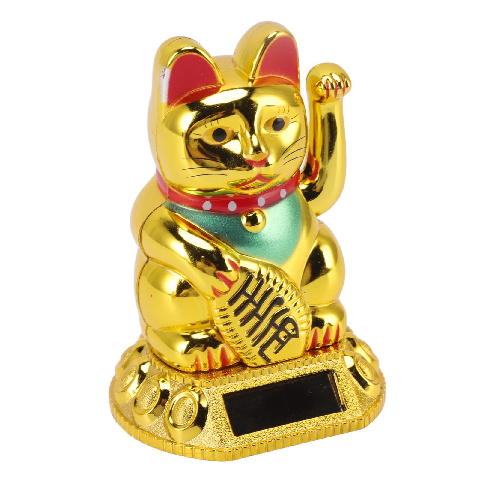 Solar Waving Lucky Cat Ornament – Home & Office Decor
