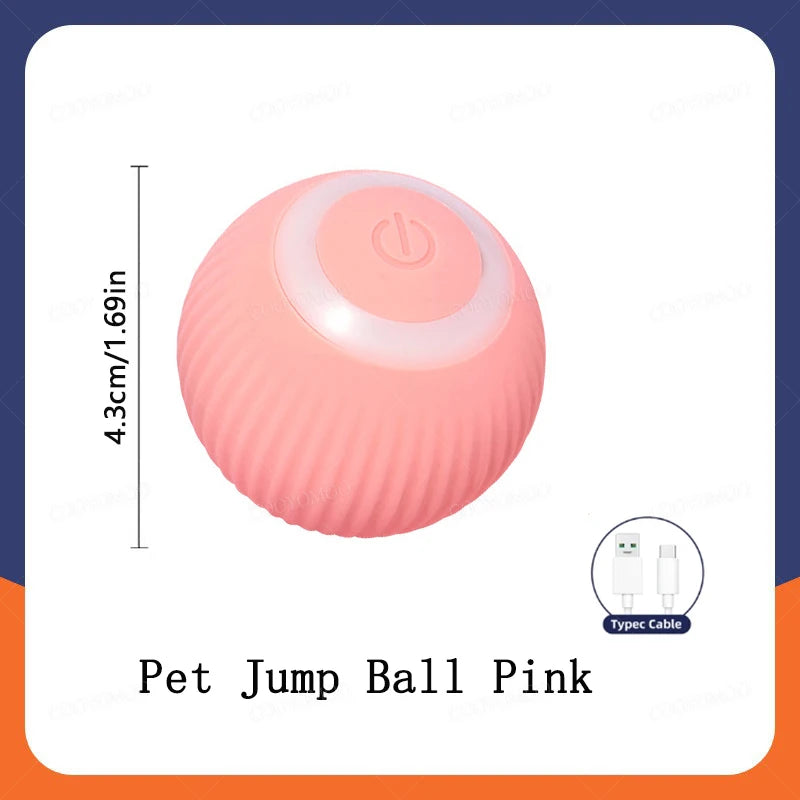 Smart Automatic Rolling Cat Toy Ball – USB Rechargeable