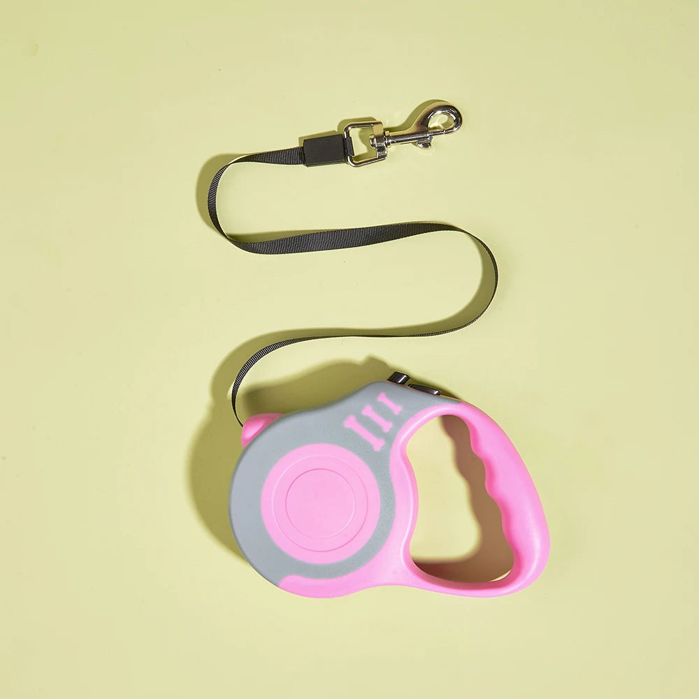 Retractable Nylon Dog & Cat Leash – 3m/5m Durable Lead
