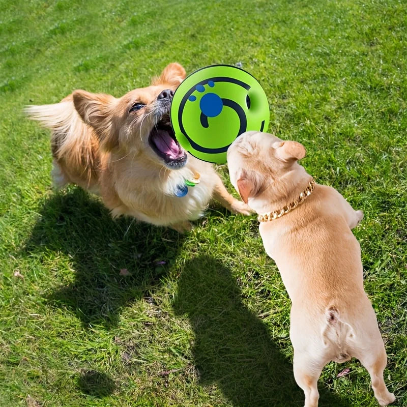Squeaky Giggle Wobble Ball Dog Toy