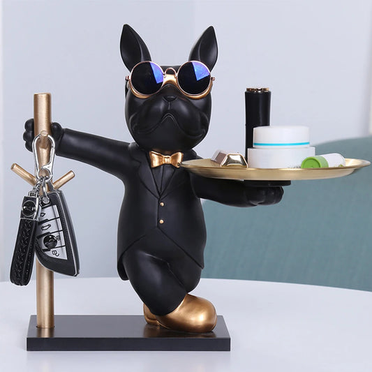 French Bulldog Sculpture – Decorative Storage & Coin Holder