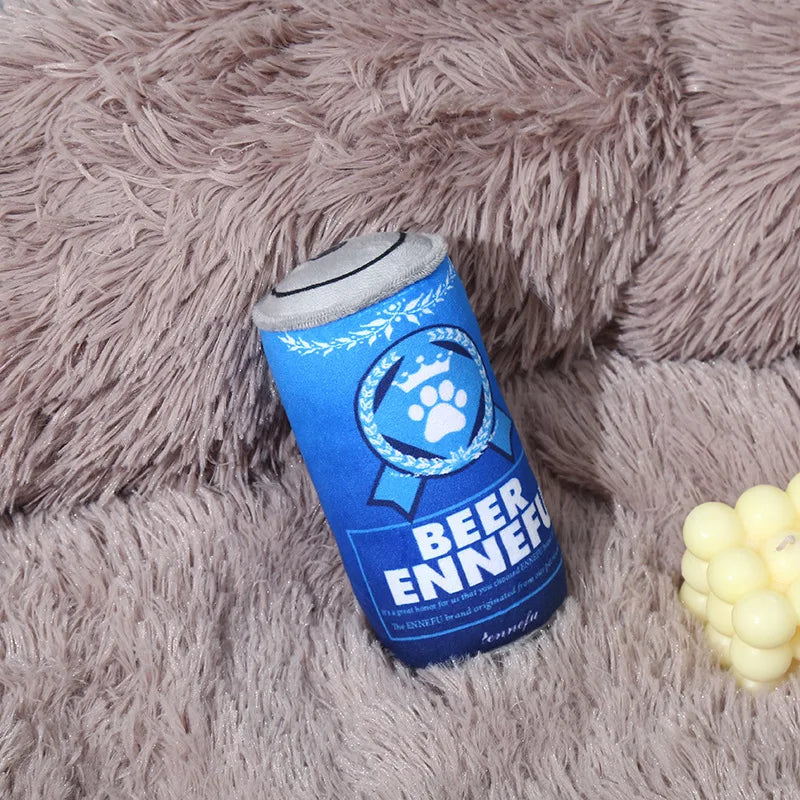 Plush Squeaky Dog Toy – Bite-Resistant Can Design