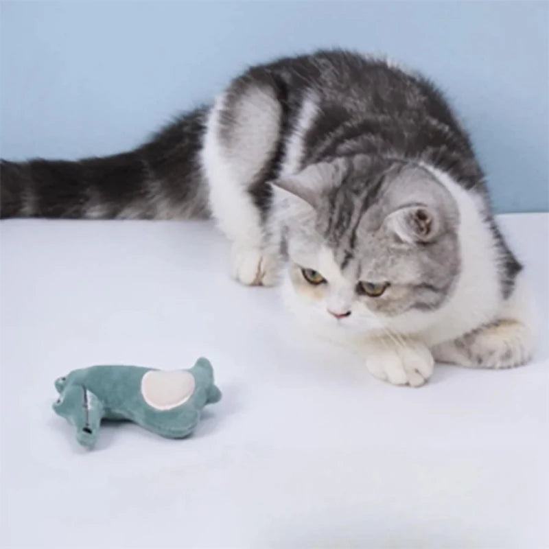 Cartoon Plush Pet Chew Toy for Cats & Dogs