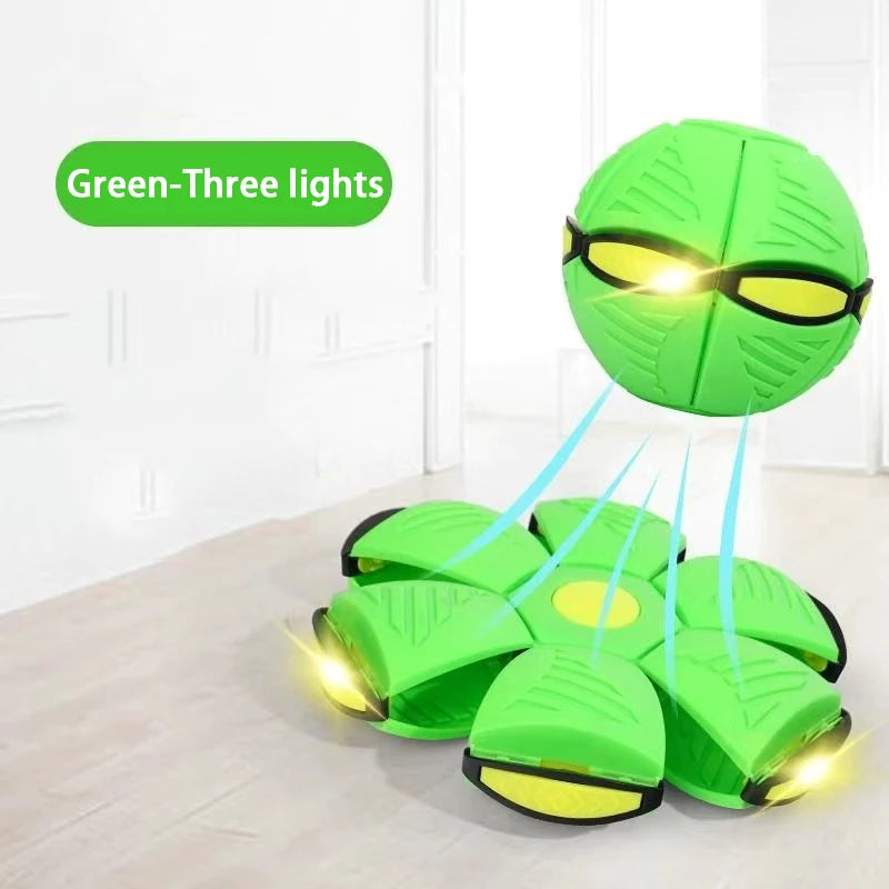 Flying Saucer Bouncing Ball Dog Toy