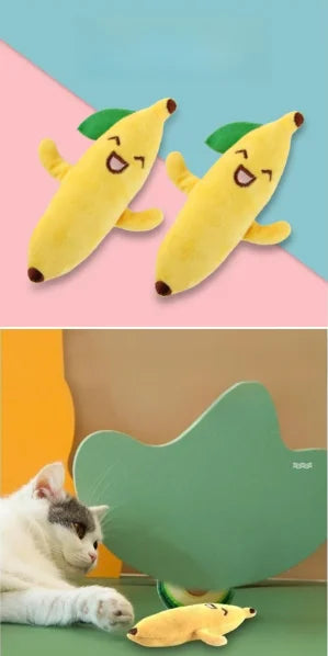 Cartoon Plush Pet Chew Toy for Cats & Dogs