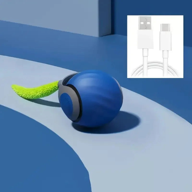 Smart Automatic Rolling Cat Toy Ball – USB Rechargeable