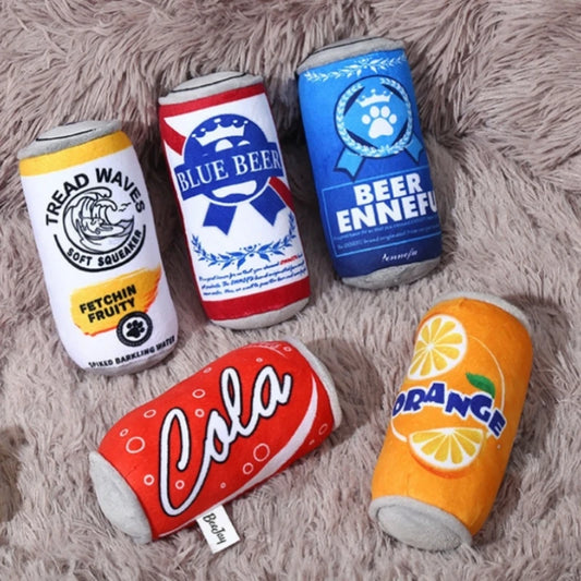 Plush Squeaky Dog Toy – Bite-Resistant Can Design