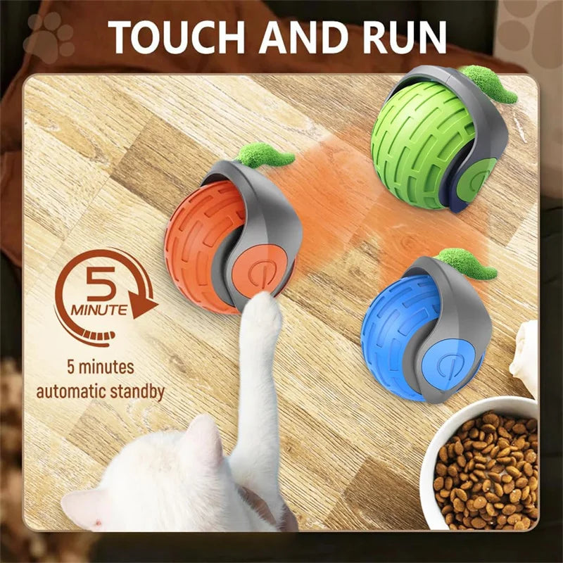 Smart Automatic Rolling Cat Toy Ball – USB Rechargeable