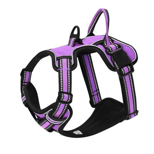 Adjustable Reflective Dog Harness – No-Pull Soft Vest