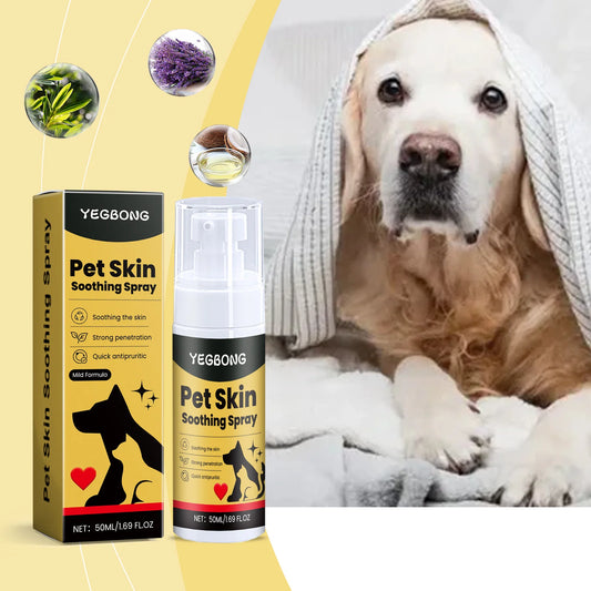 Pet Skin Care & Flea Relief Spray for Dogs & Cats