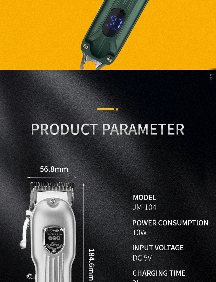 Professional Rechargeable Pet Hair Clipper – Quiet Dog & Cat Trimmer