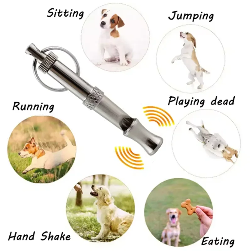 Ultrasonic Dog Training Whistle – Adjustable Stainless Steel