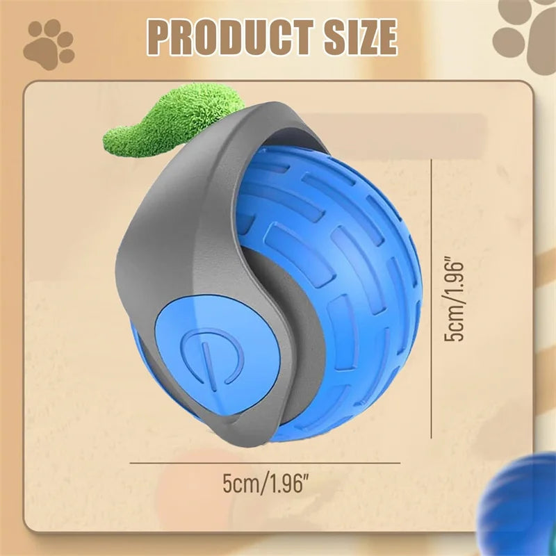 Smart Automatic Rolling Cat Toy Ball – USB Rechargeable