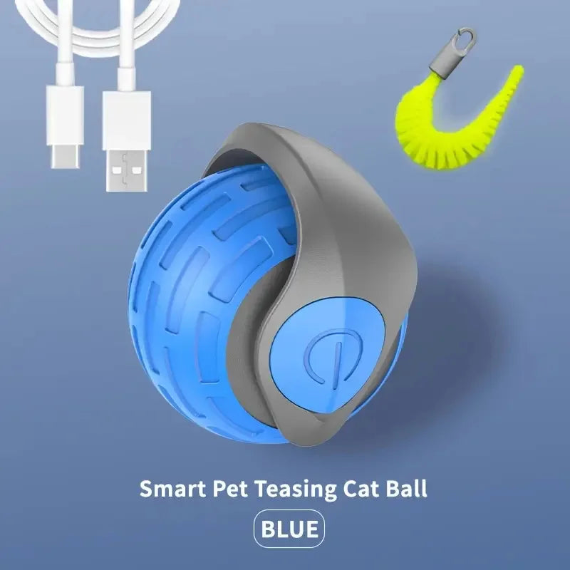 Smart Automatic Rolling Cat Toy Ball – USB Rechargeable