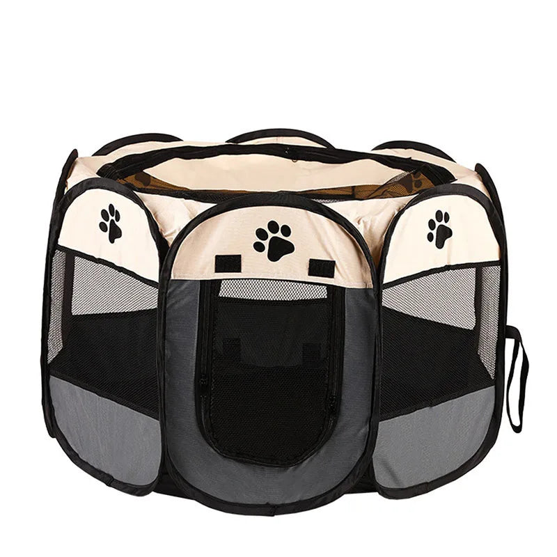 Foldable Pet Playpen Tent for Cats & Dogs