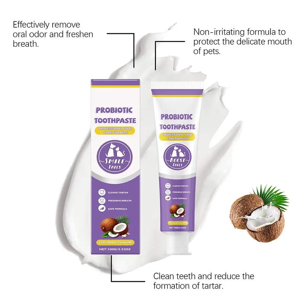 Pet Probiotic Toothpaste for Dogs & Cats – Fresh Breath Formula