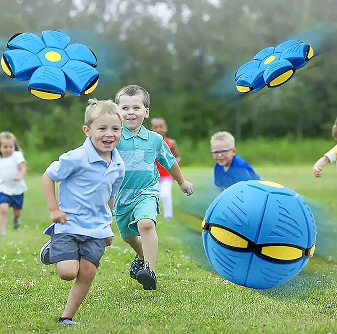 Flying Saucer Bouncing Ball Dog Toy