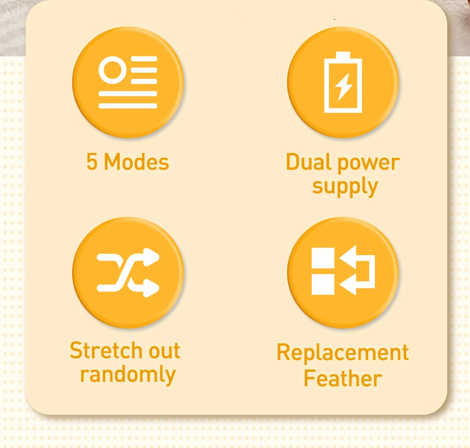 2-in-1 Smart Automatic Feather Cat Toy