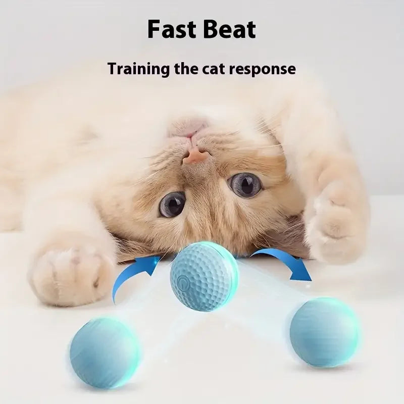 Smart Automatic Rolling Cat Toy Ball – USB Rechargeable