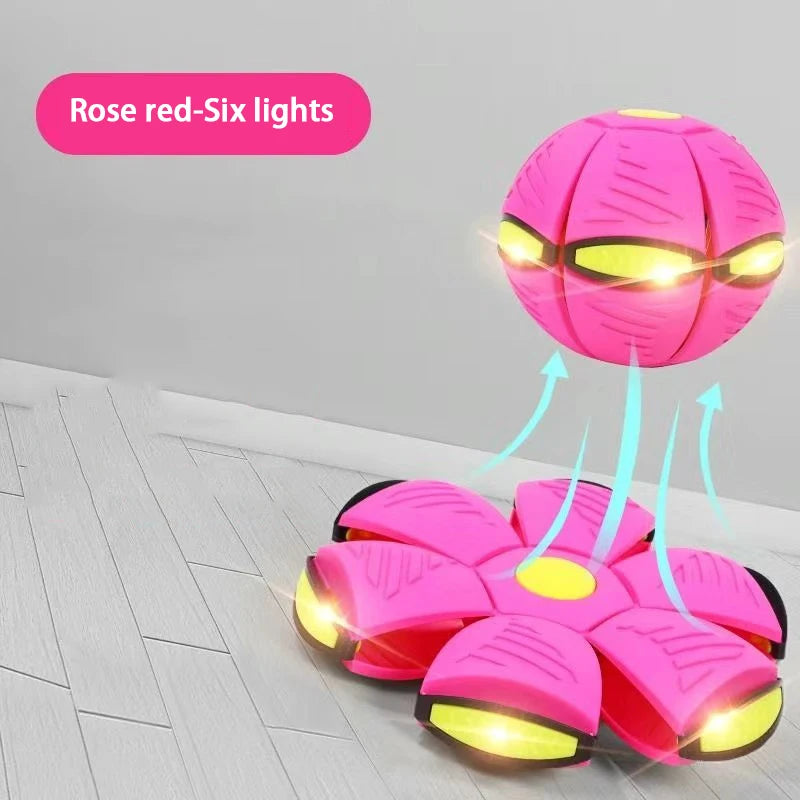 Flying Saucer Bouncing Ball Dog Toy