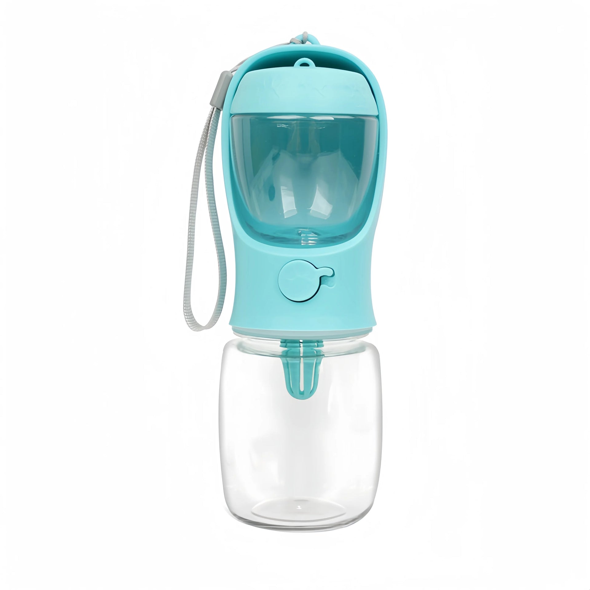 Portable Pet Water Bottle with Food Storage & Feeder Bowl
