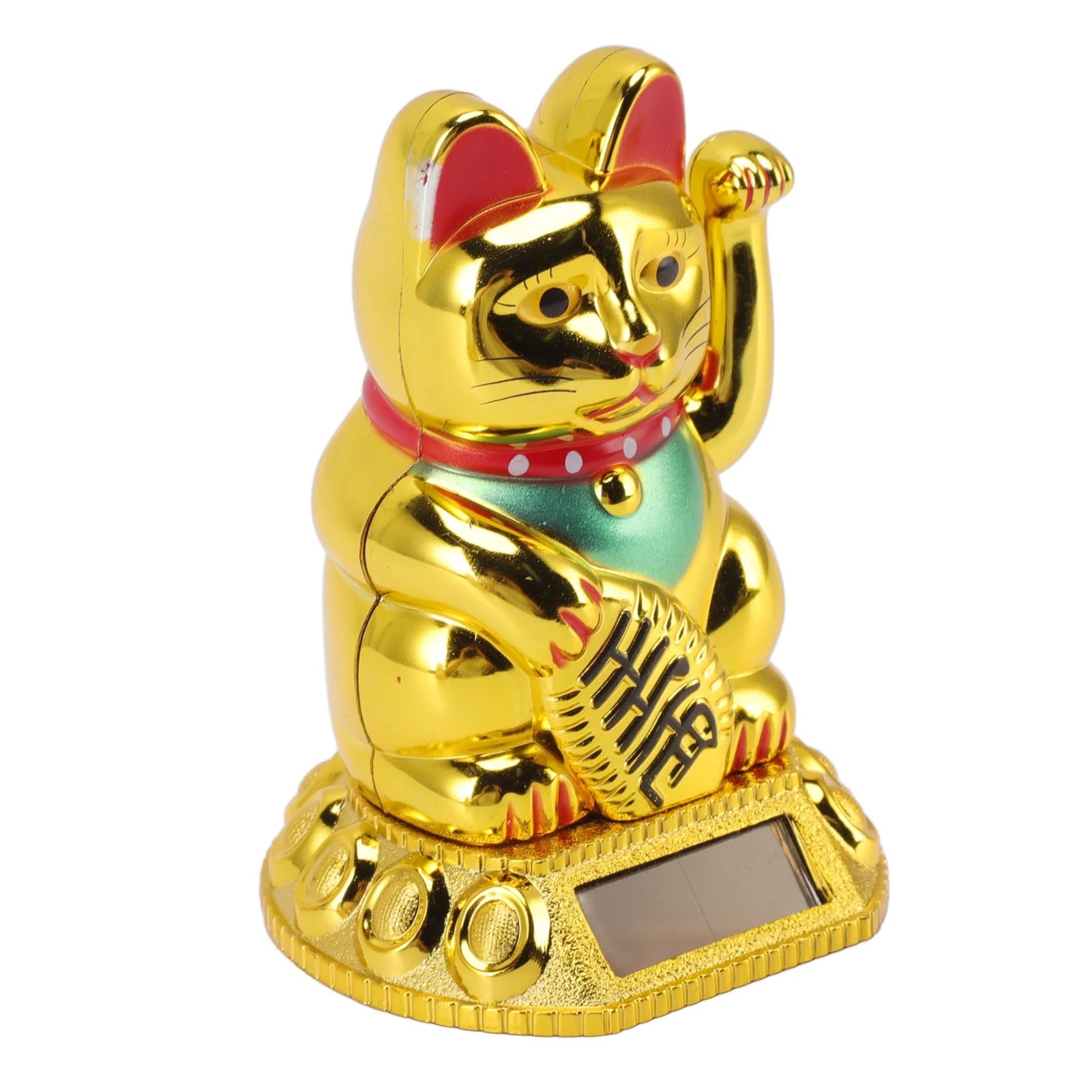 Solar Waving Lucky Cat Ornament – Home & Office Decor