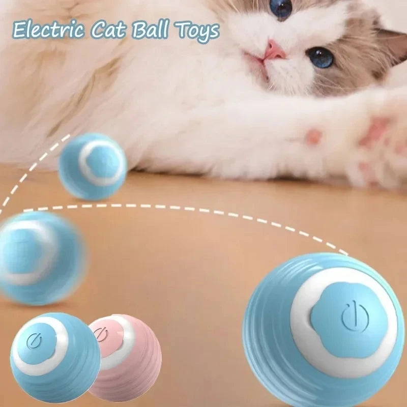 Smart Automatic Rolling Cat Toy Ball – USB Rechargeable