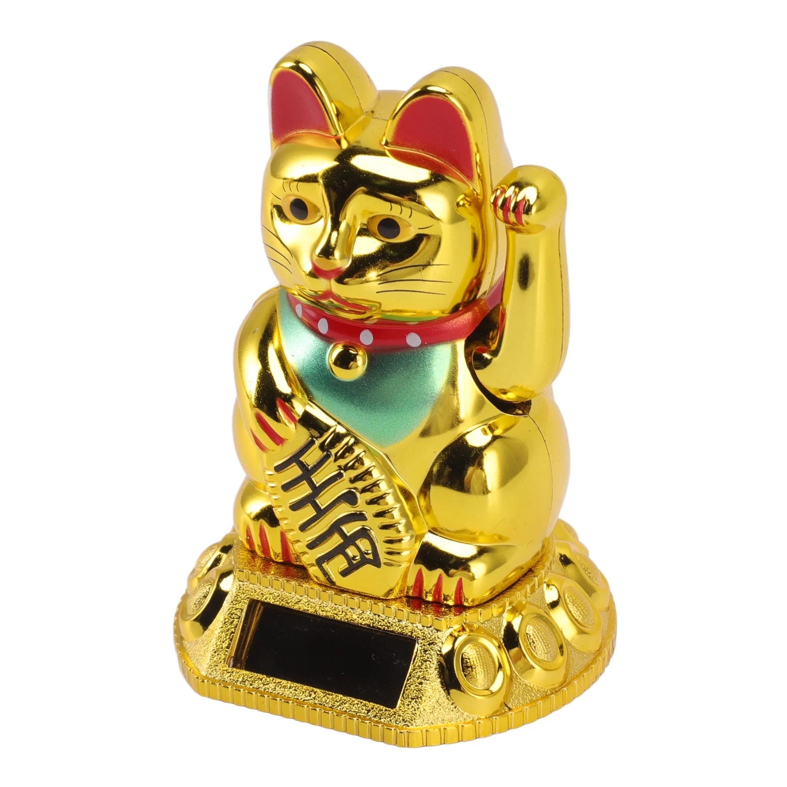 Solar Waving Lucky Cat Ornament – Home & Office Decor