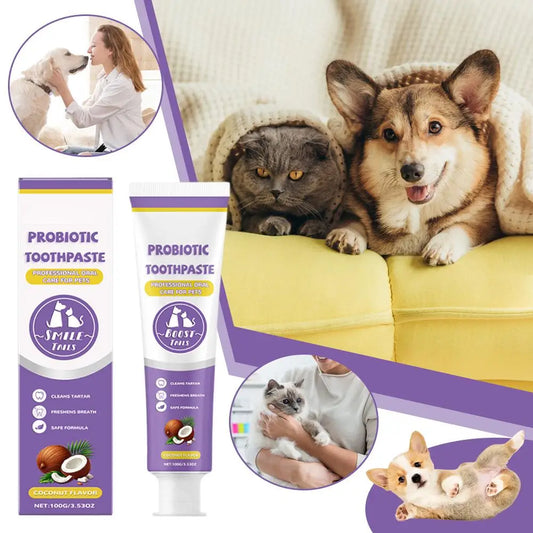 Pet Probiotic Toothpaste for Dogs & Cats – Fresh Breath Formula