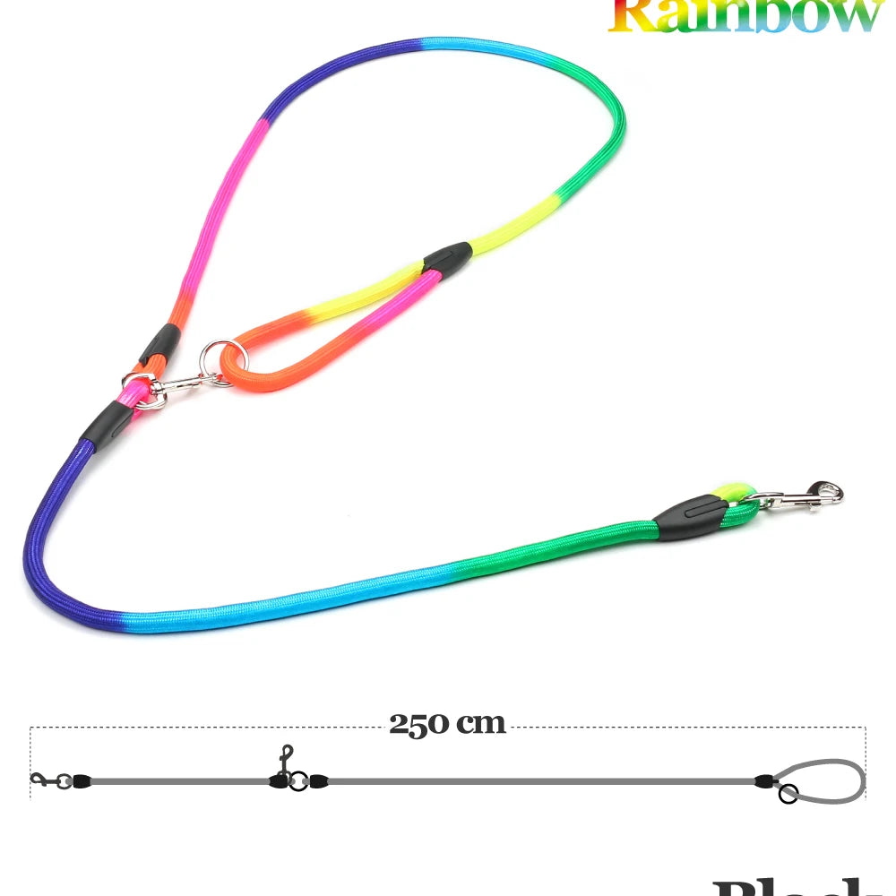 Nylon Dog Leash – Hands-Free Chain Traction Rope