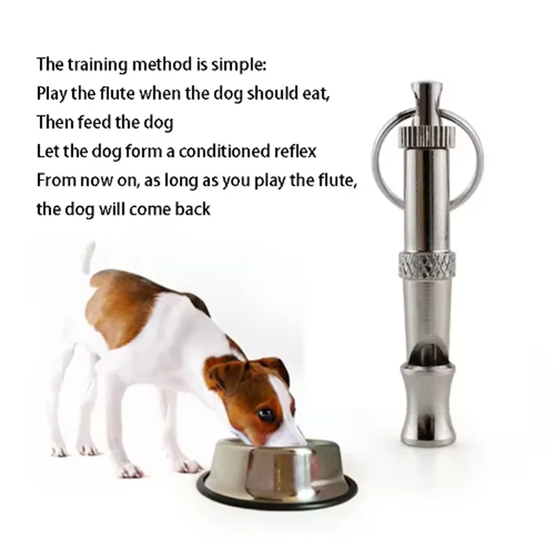 Ultrasonic Dog Training Whistle – Adjustable Stainless Steel